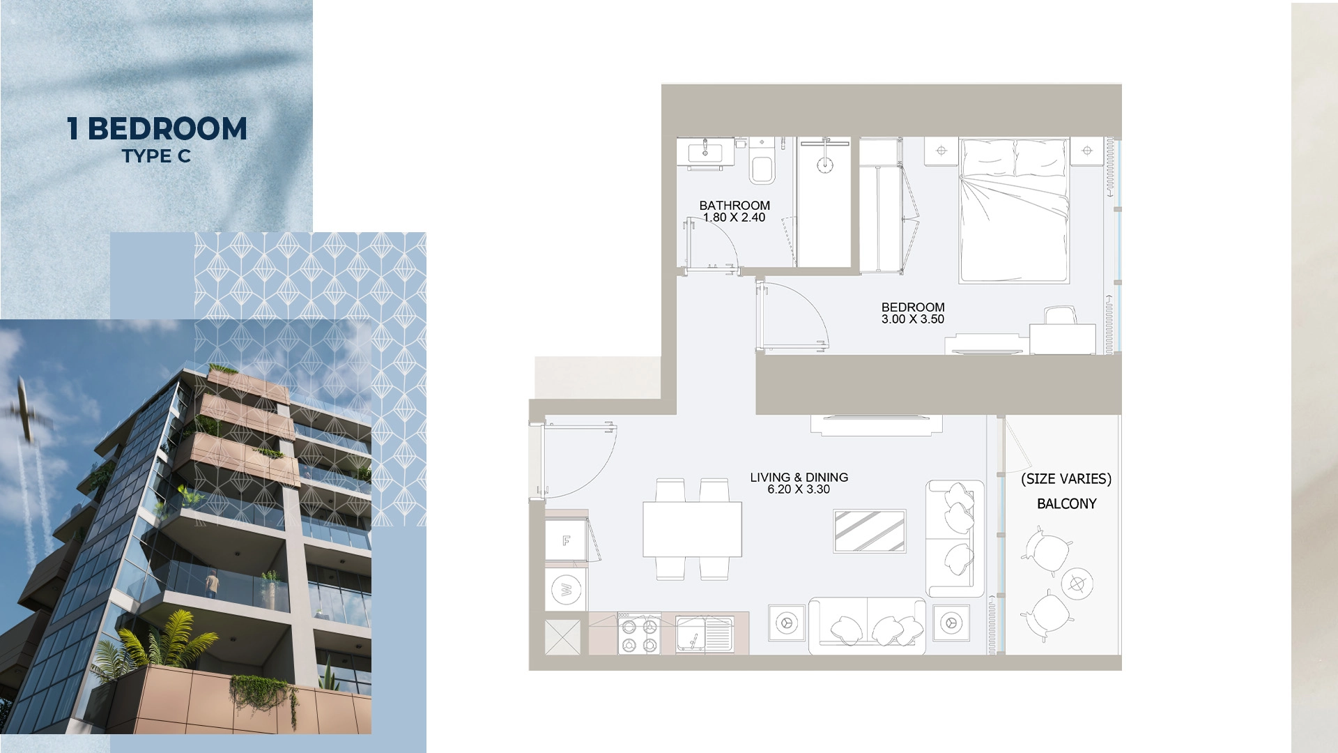 1 BR - Type A